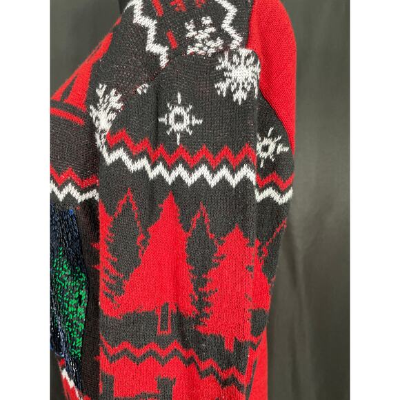 Stranger Things, Ugly Christmas Sweater, Reversable Sequence Image, Adult Small - Picture 7 of 8